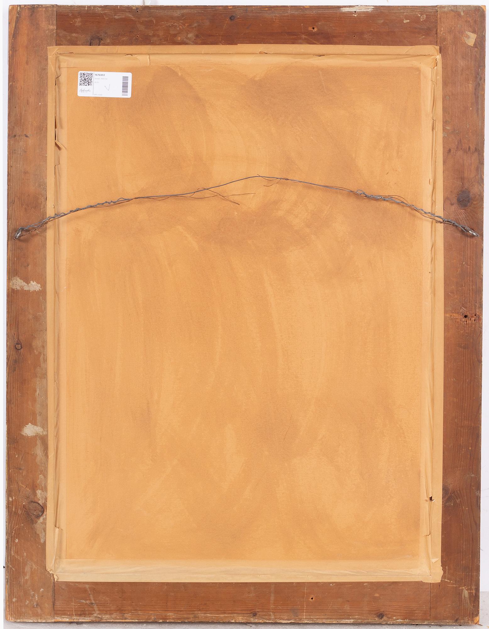 Mirror, 19th-century frame with later mirror glass.