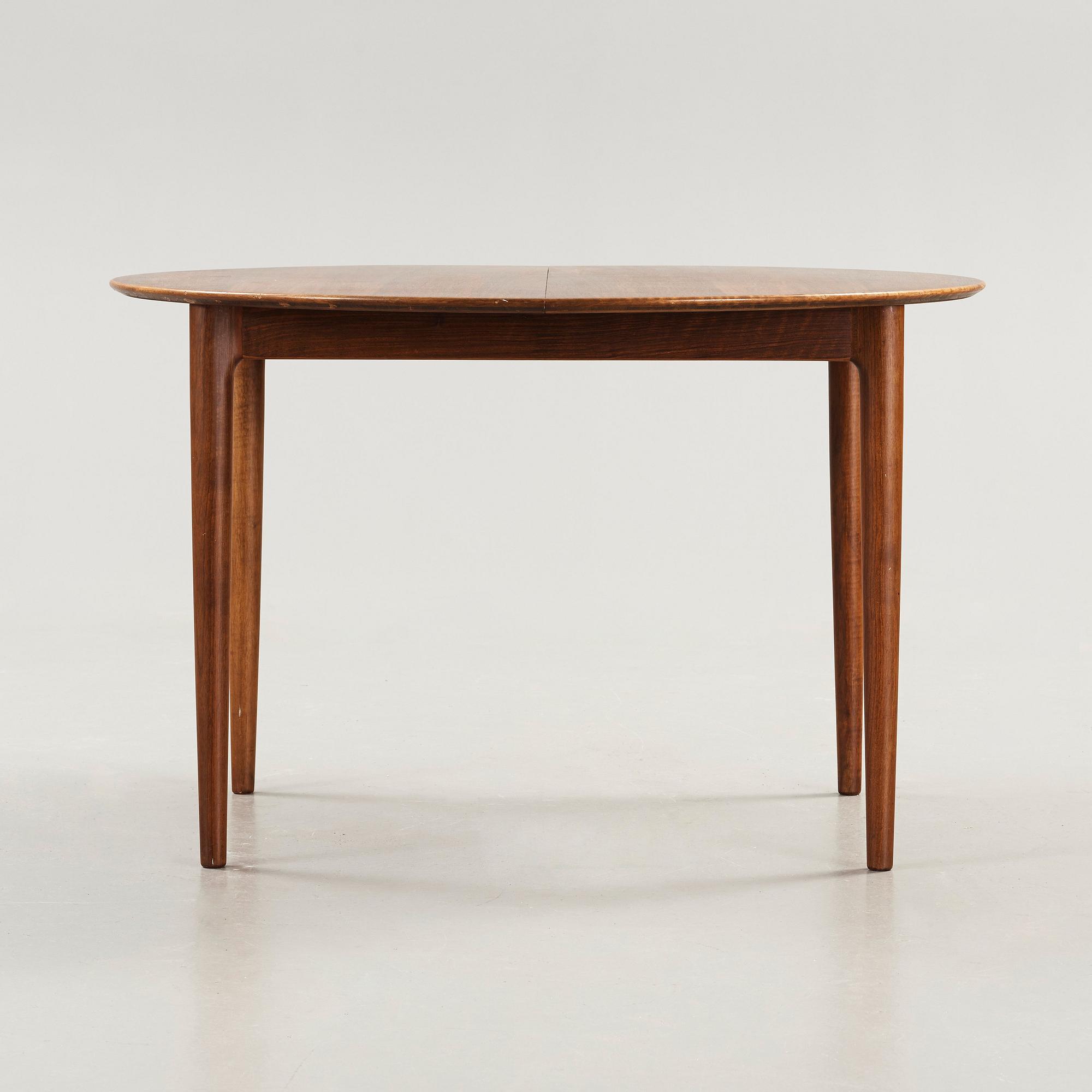Kurt Østervig, stolar, 4 st och bord, Brande Møbelfabrik, Danmark 1950-60-tal.