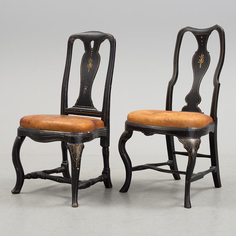 Two 18th century late Baroque chairs.