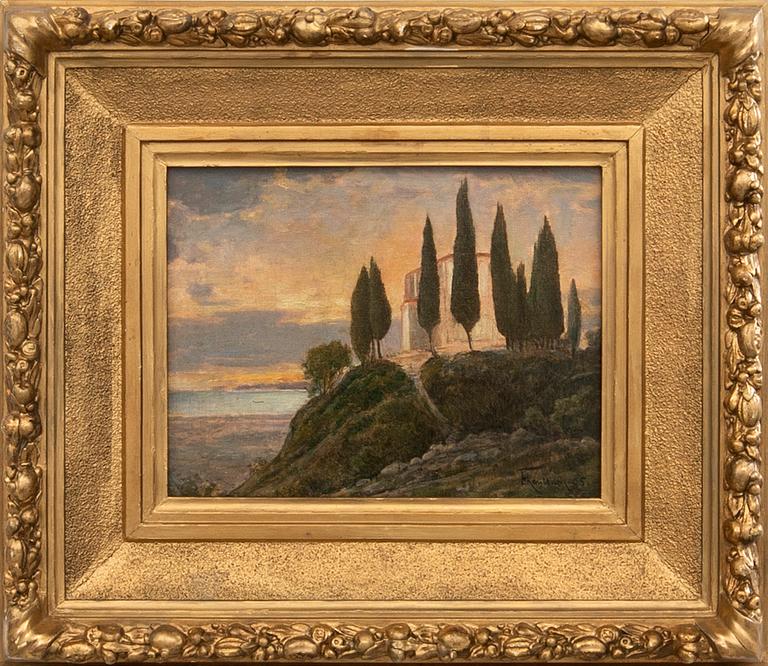 Friedrich Kaulbach, Italian Landscape.