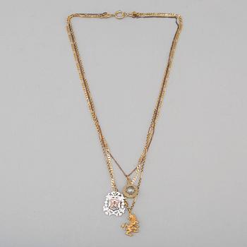 JUICY COUTURE, halsband och armband, metall och textil, 2000-tal.