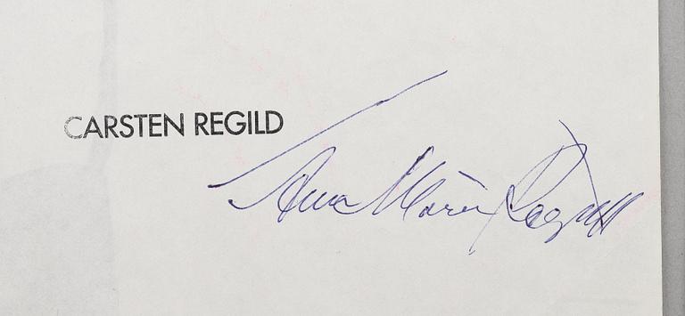 Carsten Regild, drawings, 3 pcs.