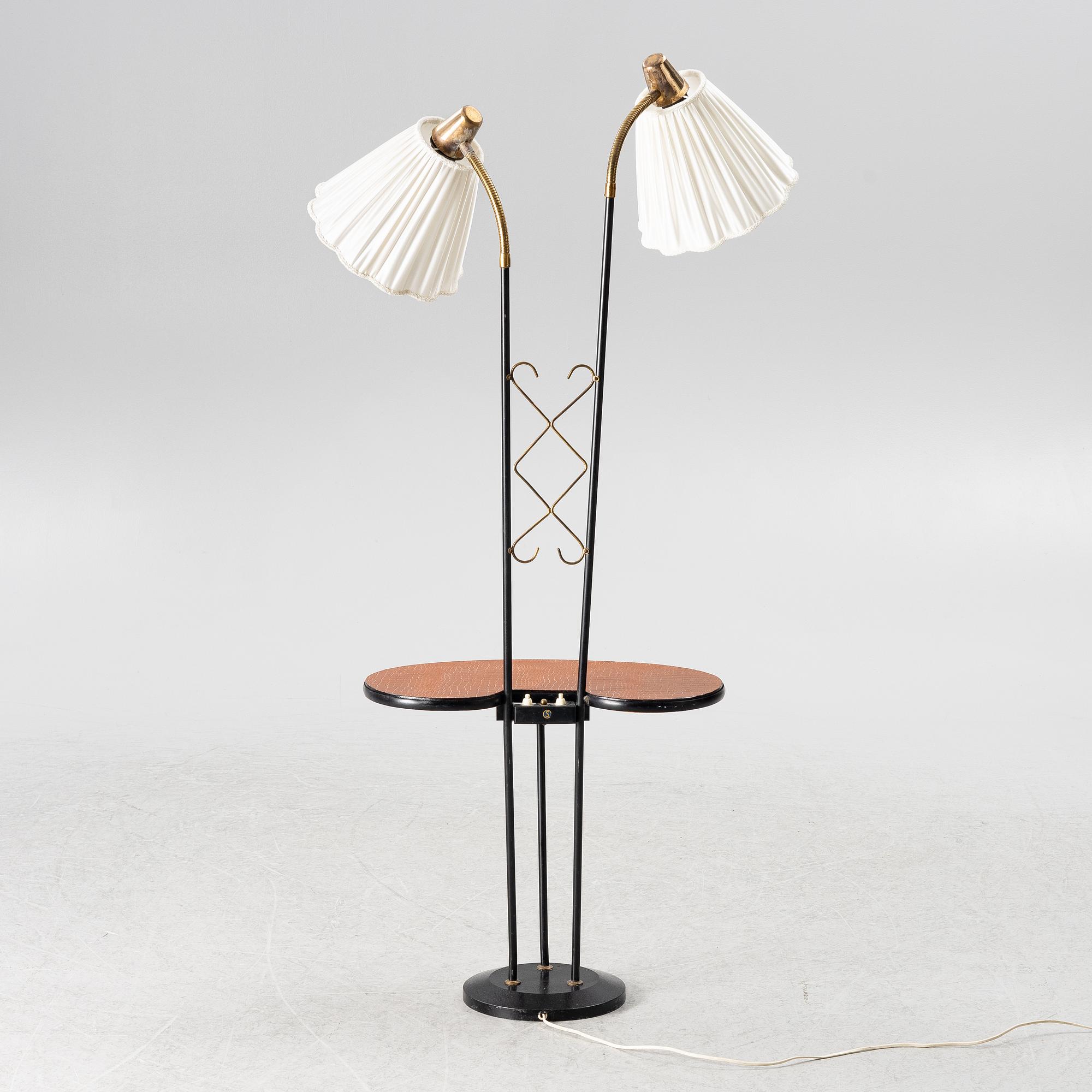 Table with lamps. Mid-20th century.