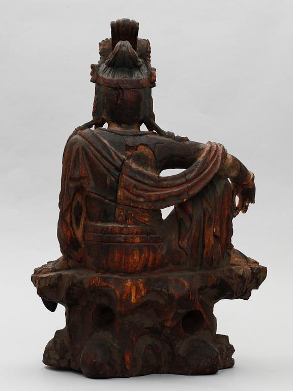 GUANYIN, trä. Kina, 1800-tal.