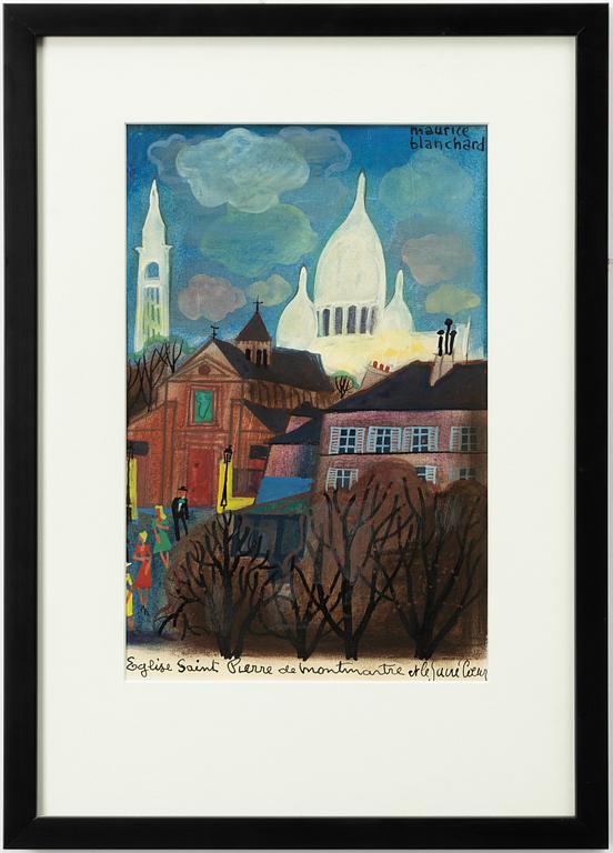 Maurice Blanchard, "Eglise Saint Pierre de Montmarte et le Sacre Coeur".