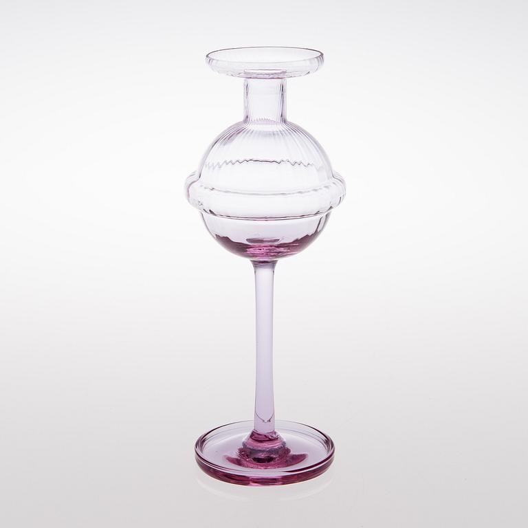 NANNY STILL, KYNTTILÄNJALKA, lasia, "Sulttaani", Riihimäen Lasi, 1960-luku.