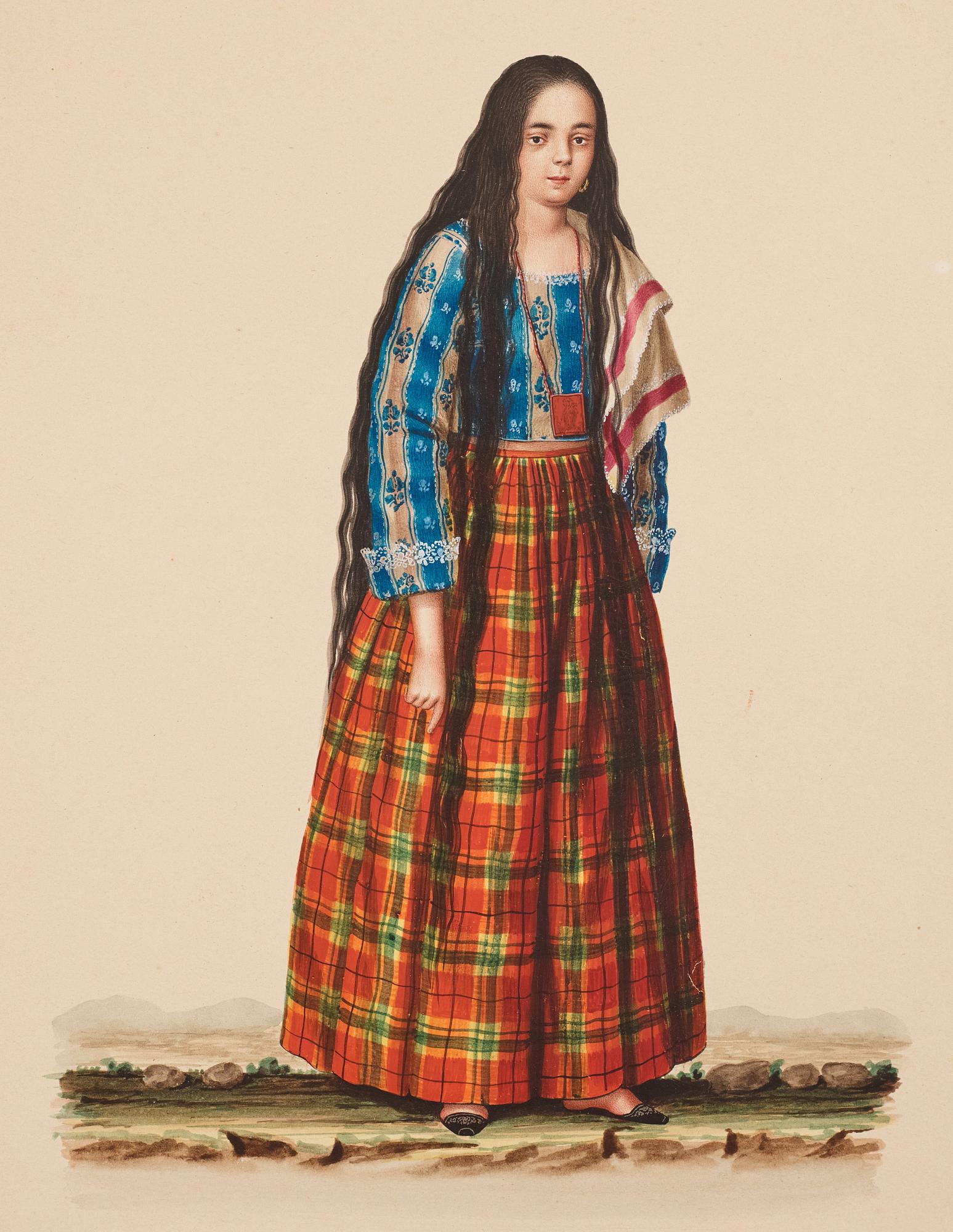 Justiniano Asunción Attributed to, Studies of the people of Manilla, Philippines.