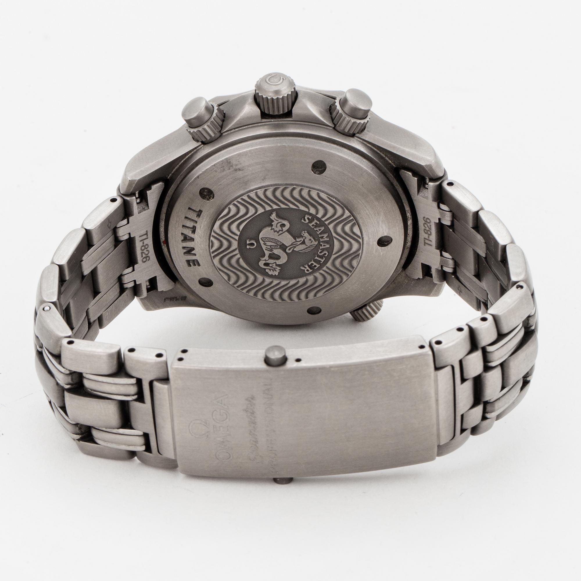 OMEGA, Seamaster Professional (300m/1000ft), Chronometer, chronograph, wristwatch, 41,5 mm,