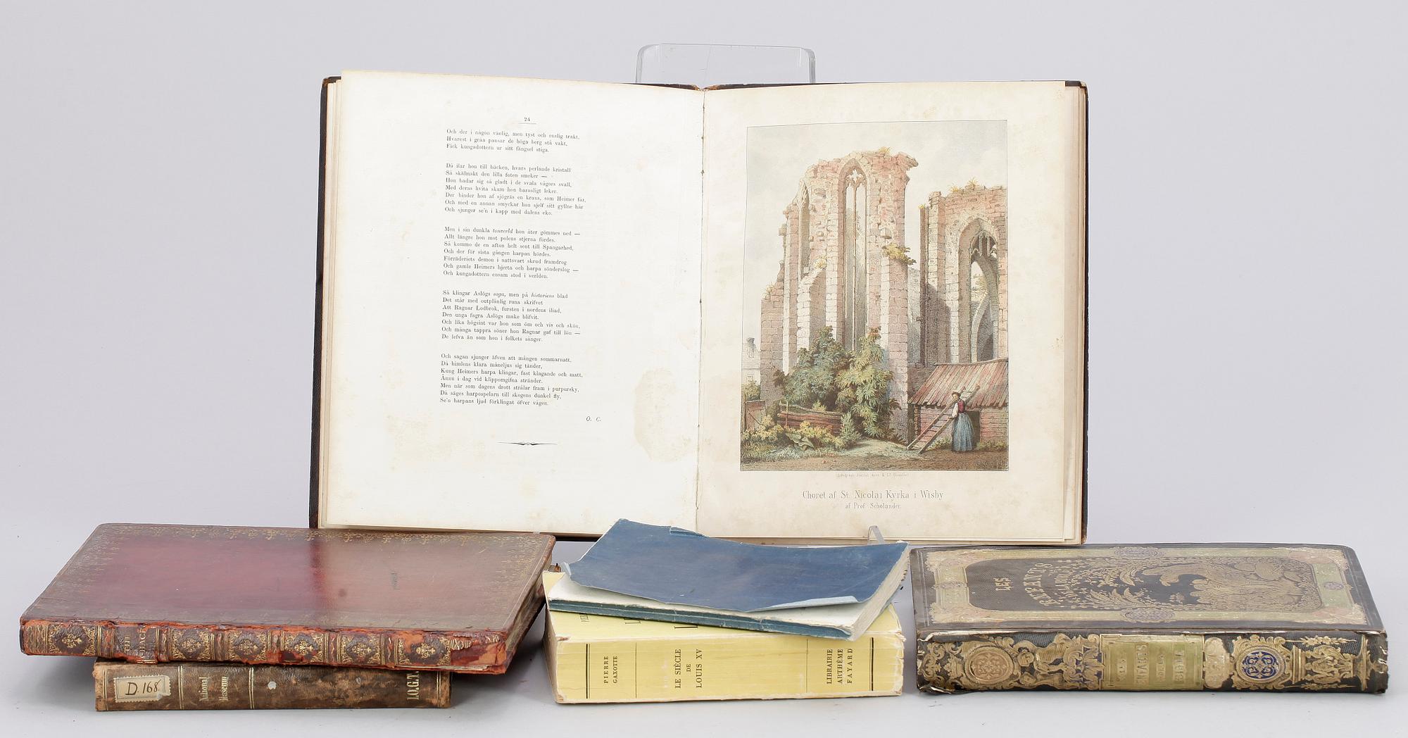 PARTI BÖCKER, 6 delar, 1800-1900-tal.