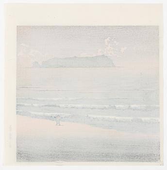 Kawase Bunjiro Hasui, after, "Seven-Mile Beach" (Shichiri-ga-hama), later part of the 20th century.