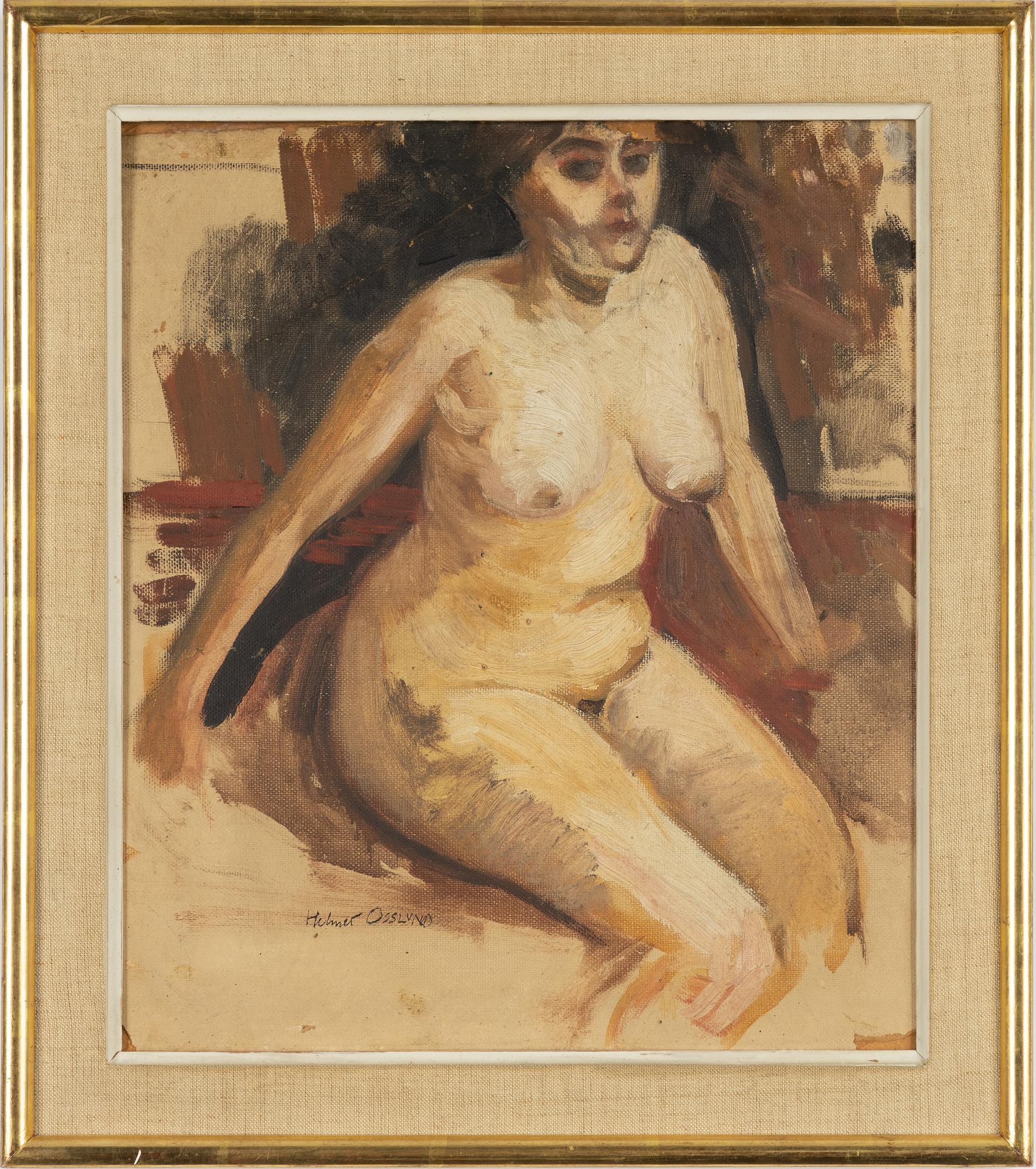 Helmer Osslund, "Sittande modell".