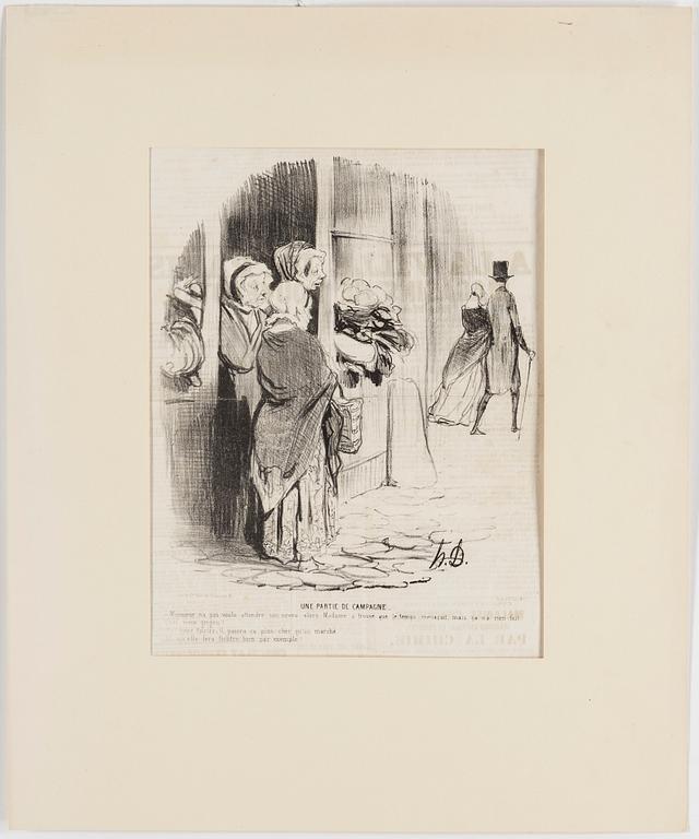 HONORÉ DAUMIER, lithographs, 7, stamped signature.