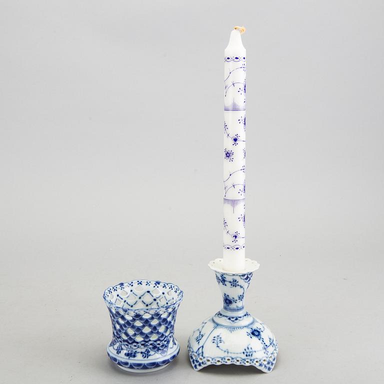 Servis 25 dlr Musselmalet Helblonde Royal Copenhagen Danmark 1900-talets senare del porslin.