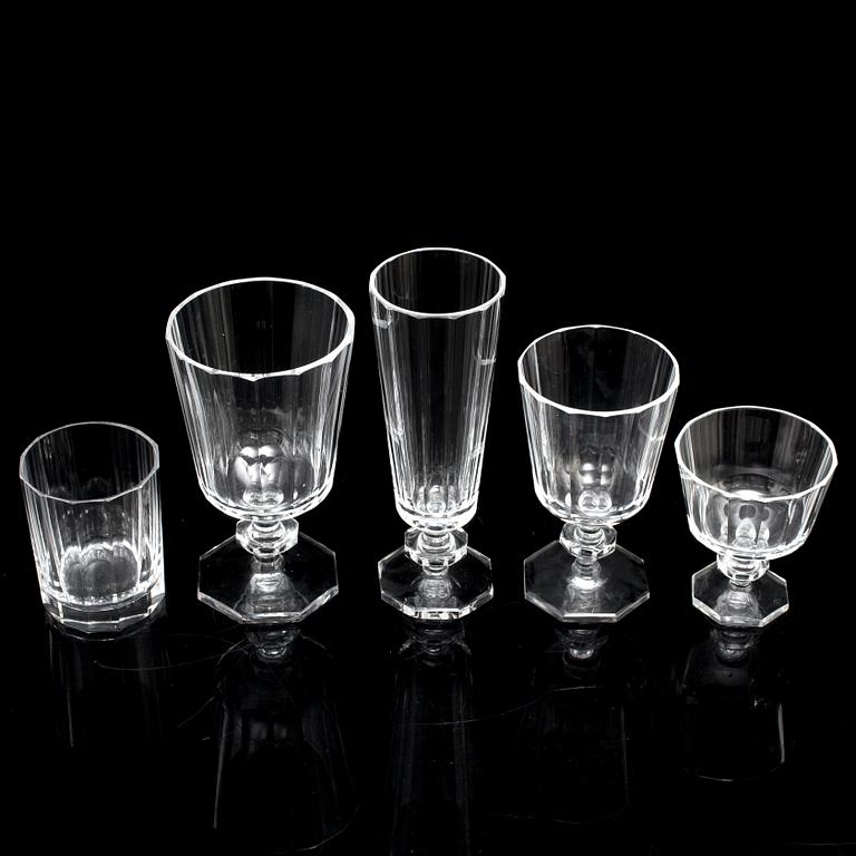 ELIS BERGH, glasservis, 65 delar, "Karlberg", Kosta.