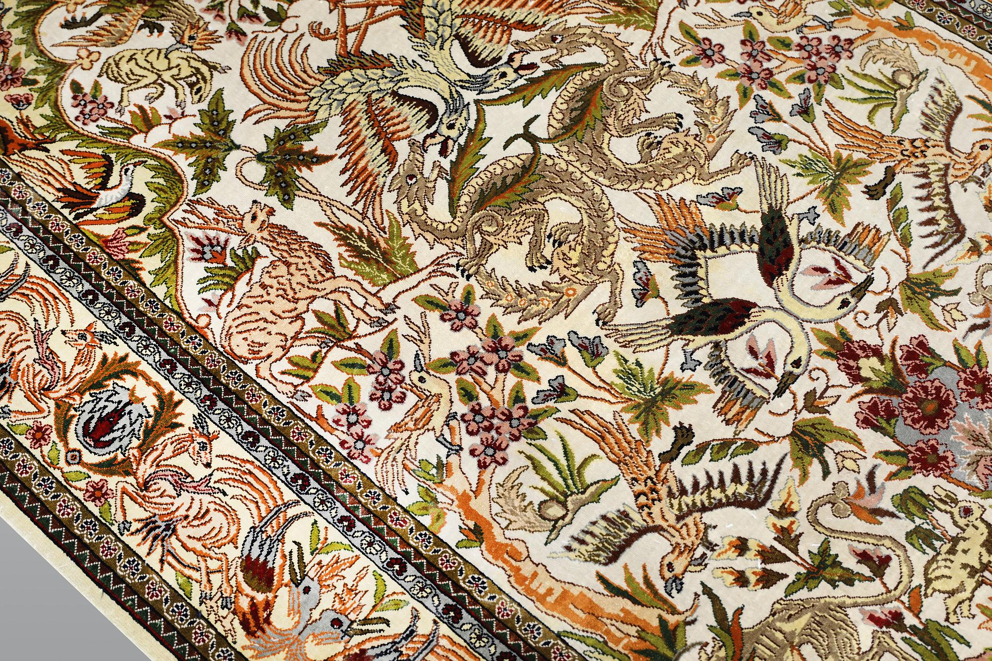 Carpet, Kayseri, silk, 166 x 114 cm.