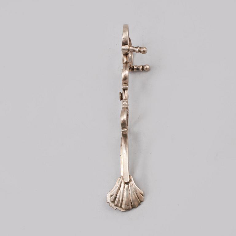 PARTI SILVER, 6 delar, 1800-tal, vikt 210 gram.