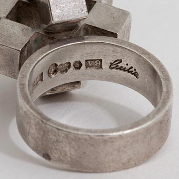 A ring by Cecilia Johansson, Göteborg, 1971.