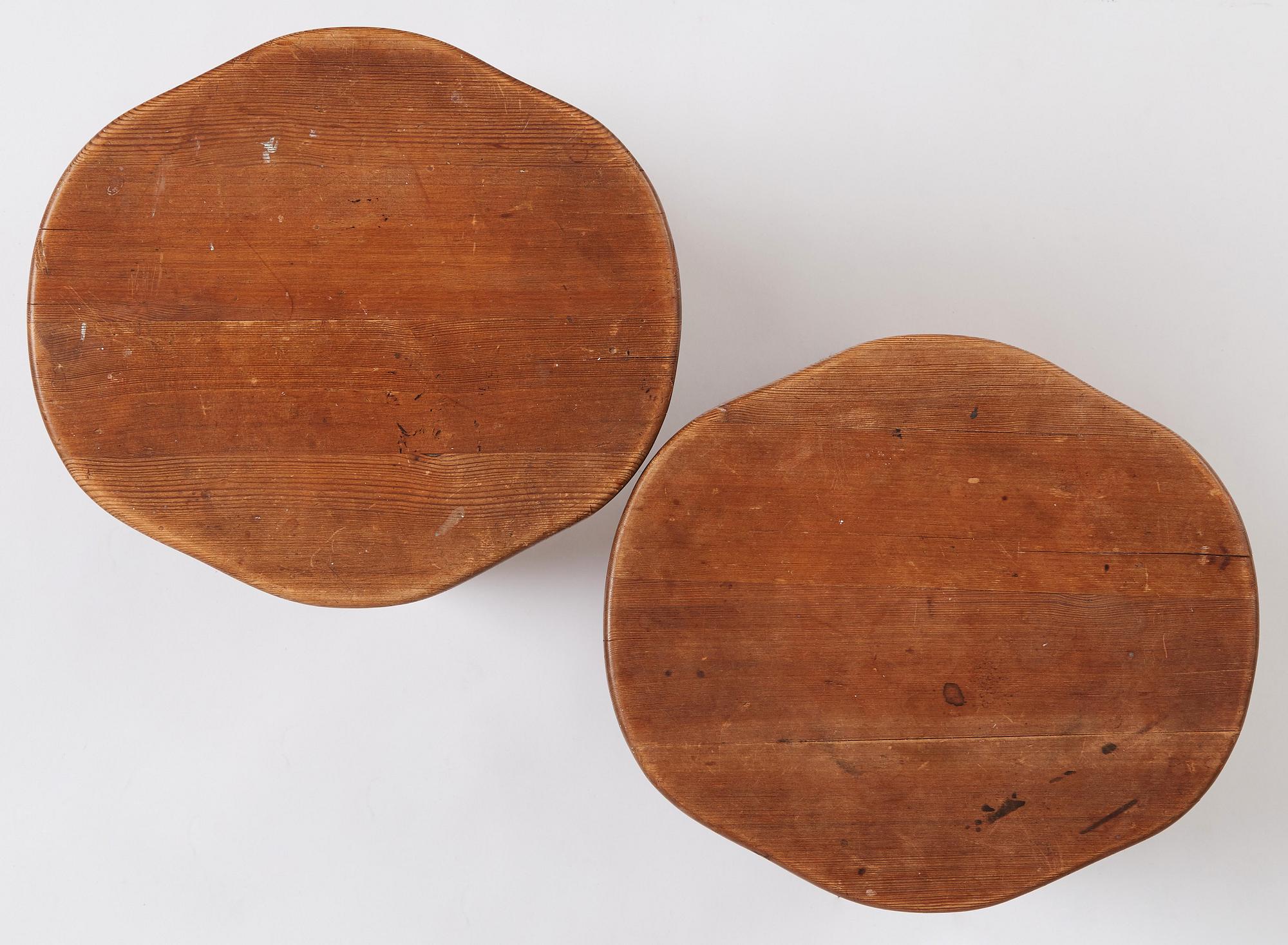 David Rosén, "Berga", pallar, 2 st, Nordiska Kompaniet 1940-tal.