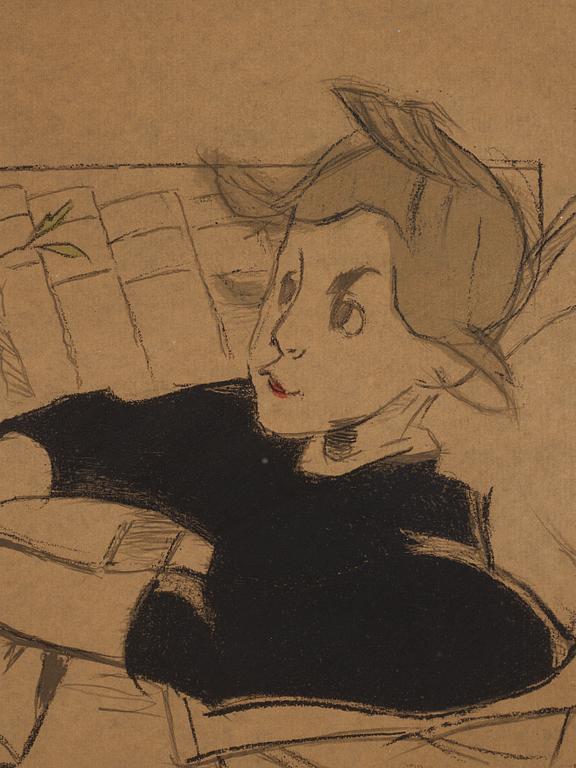 Helene Schjerfbeck, 'Konvalescenten'.