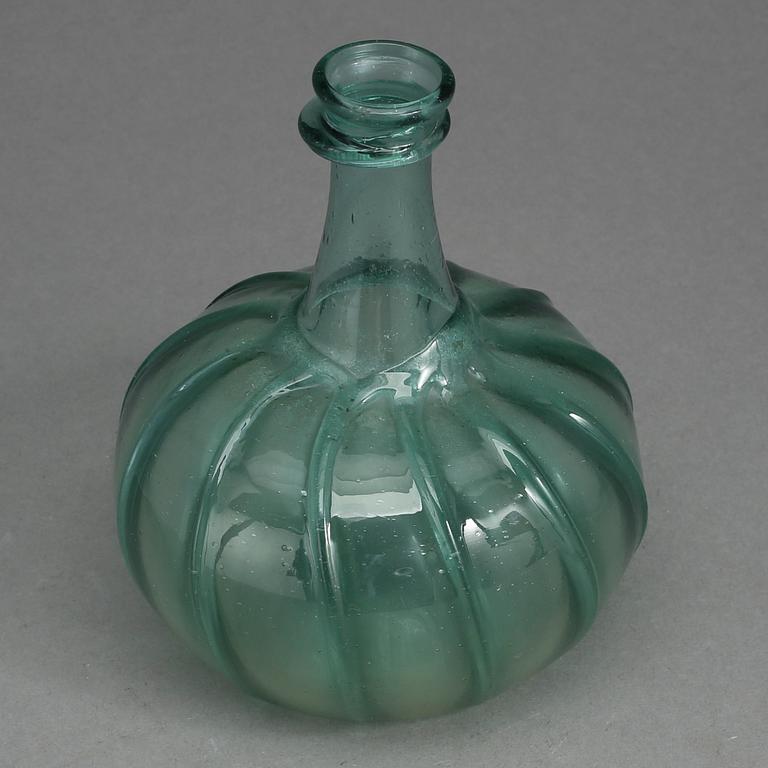 FLASKA, glas, 1700-1800-tal.