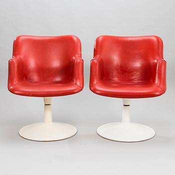 YRJÖ KUKKAPURO, a pair of late 1960's 'Junior' armchairs for Haimi.