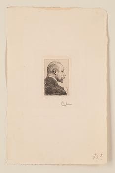 CARL LARSSON, etching (II state of II), 1896 (edition of maximum 25 copies), signed in pencil.