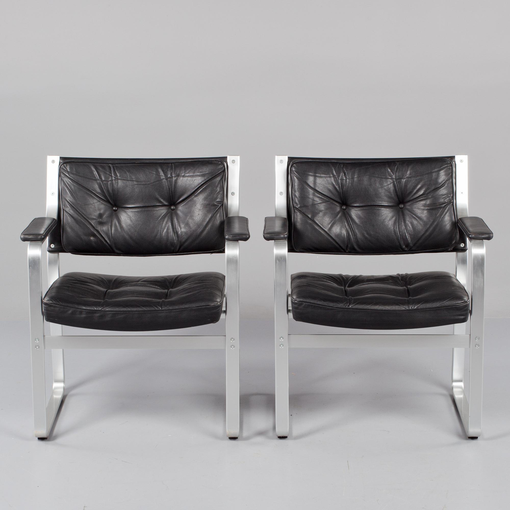 FÅTÖLJER, ett par, "Mondo", Karl-Erik Ekselius för JOC Möbler, 1900-talets andra hälft.