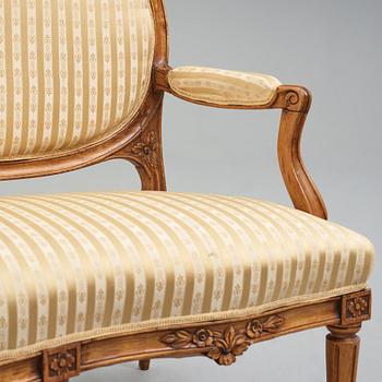 Soffa, Stockholmsarbete 1700-talets senare del, Gustaviansk.