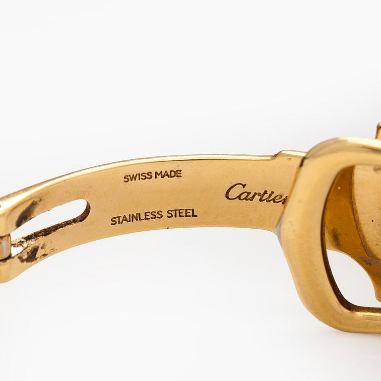 Cartier, Must de Cartier Ronde, 33 mm, gilded silver, quartz, sapphire crystal, 2000.