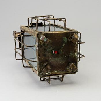 A BRASS LANTERN marked "Thule", 19th/20th century.