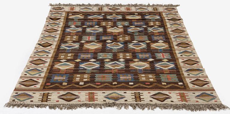 Märta Måås-Fjetterström, a 'Renaissance' drape, flat weave, c. 248 x 144 cm, signed MMF.