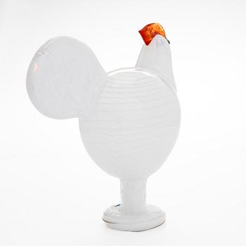 Oiva Toikka, a 'Kieku' glass bird, signed O.Toikka Nuutajärvi.