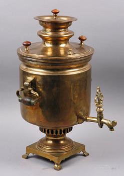 SAMOVAR, mässing, Ryssland, tidigt 1900-tal.