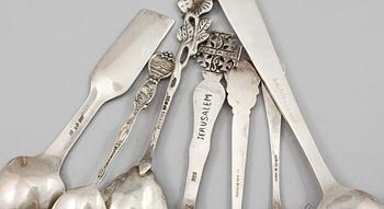 PARTI SILVER, 24 delar, 1900-tal, vikt 600 gram .