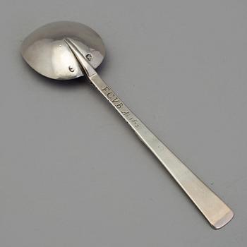 A Baltic 17th century silver spoon, mark of Michael Krezner, Riga.
