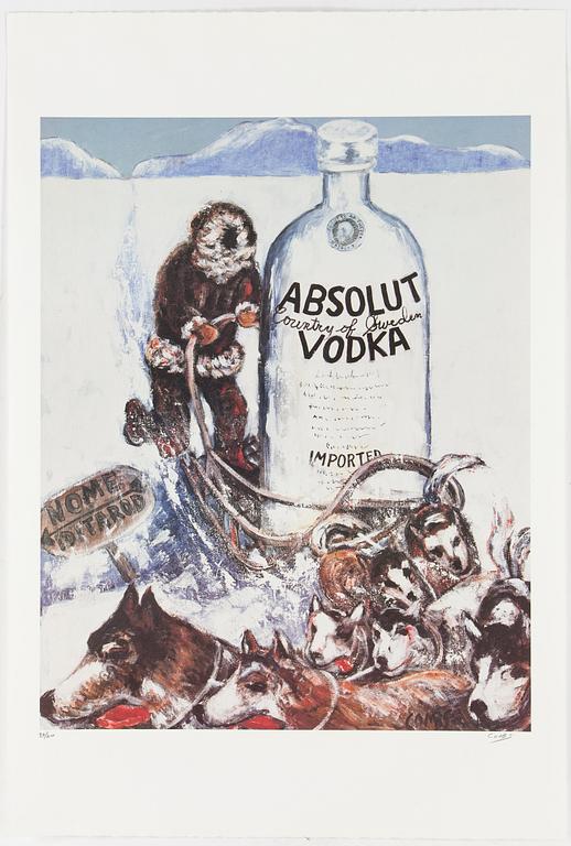 ABSOLUT STATEHOOD, 1992 - 1993. Mapp med 51 st litografier, signerade och numrerade 25/400.