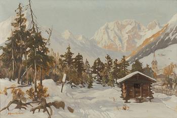 Anton Bennewitz, Winter Landscape,.