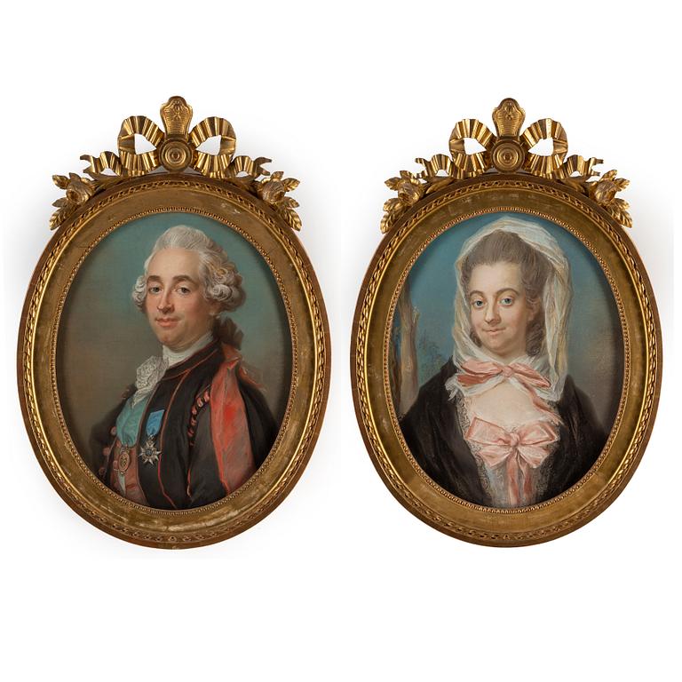 Gustaf Lundberg, "Carl Johan Gyllenborg" (1741-1811) & his wife "Margaretha af Sandeberg" (1757-1831).