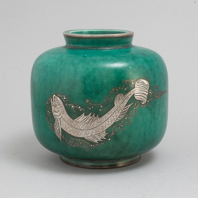 WILHELM KÅGE, vas, stengods, "Argenta", Gustavsberg.