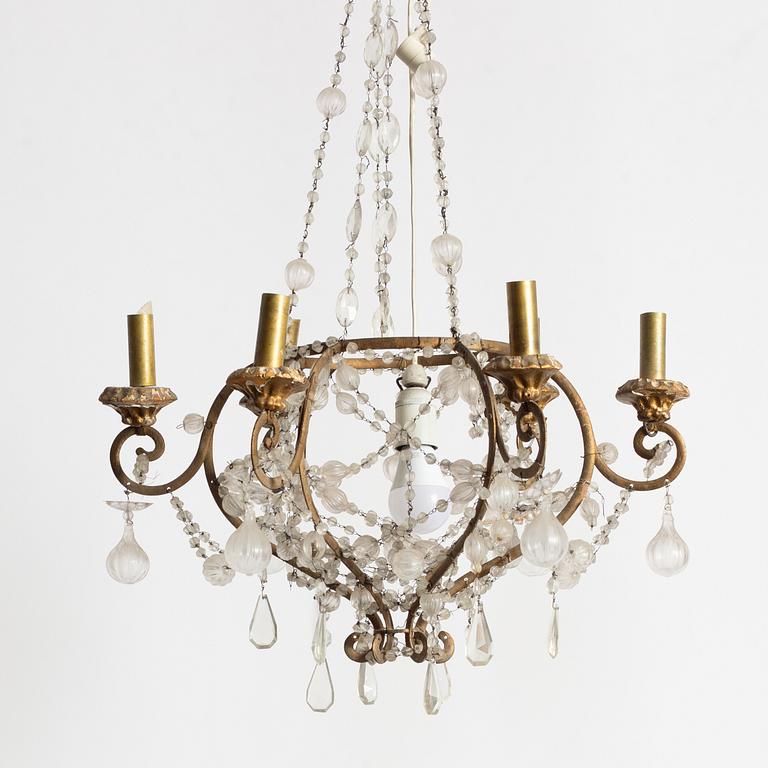 A chandelier, second half of the 20th century.