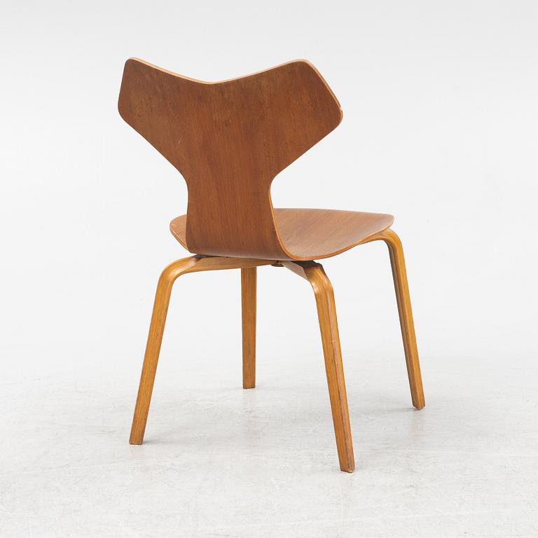 Arne Jacobsen, a teak veneered 'Grand Prix' chair, Fritz Hansen, Denmark, 1970.