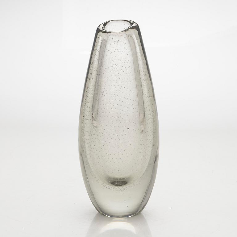 Gunnel Nyman, Glass vase, signed with an acid pen G. Nyman Notsjö 194...