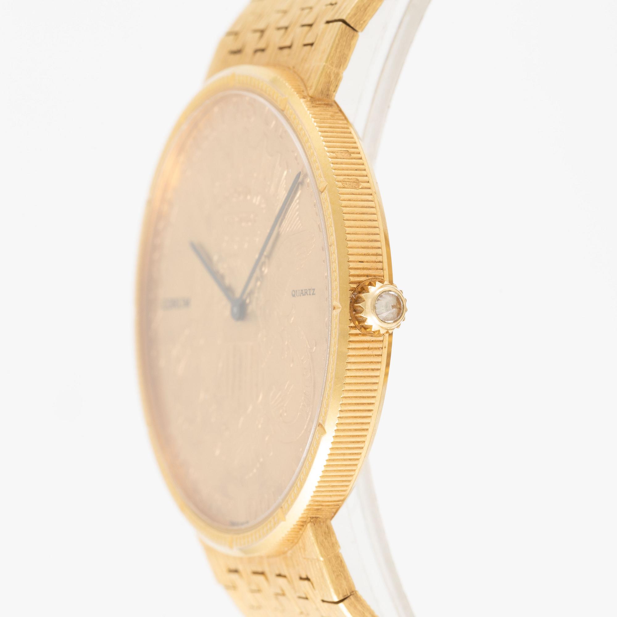 Corum, Coin Watch, "Twenty Dollars 1907", ca 1980.