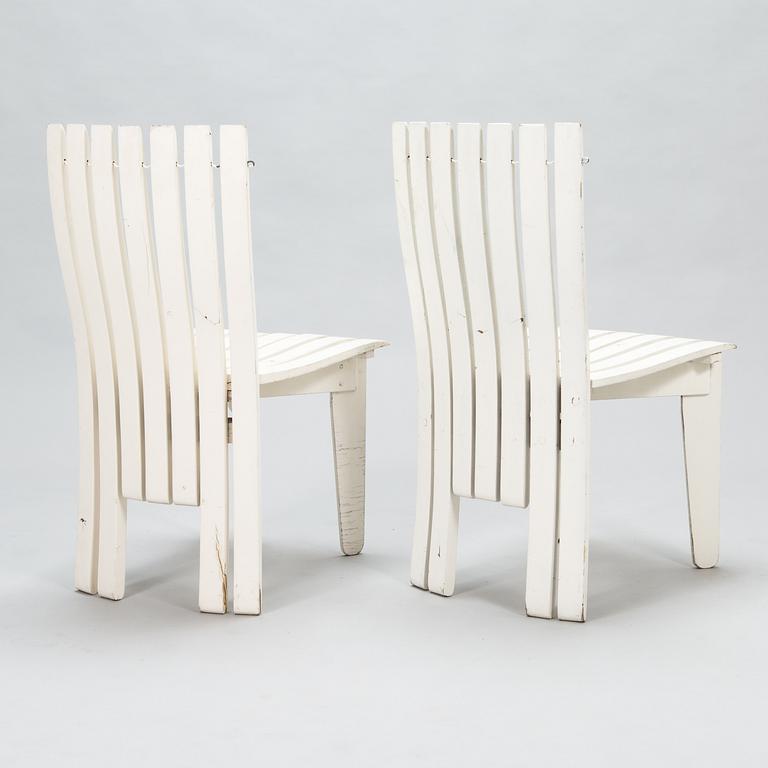 Alvar Aalto, Trädgårdsmöblemang, 5 delar, "Aurinko-serien", Artek 1960/1970-tal.