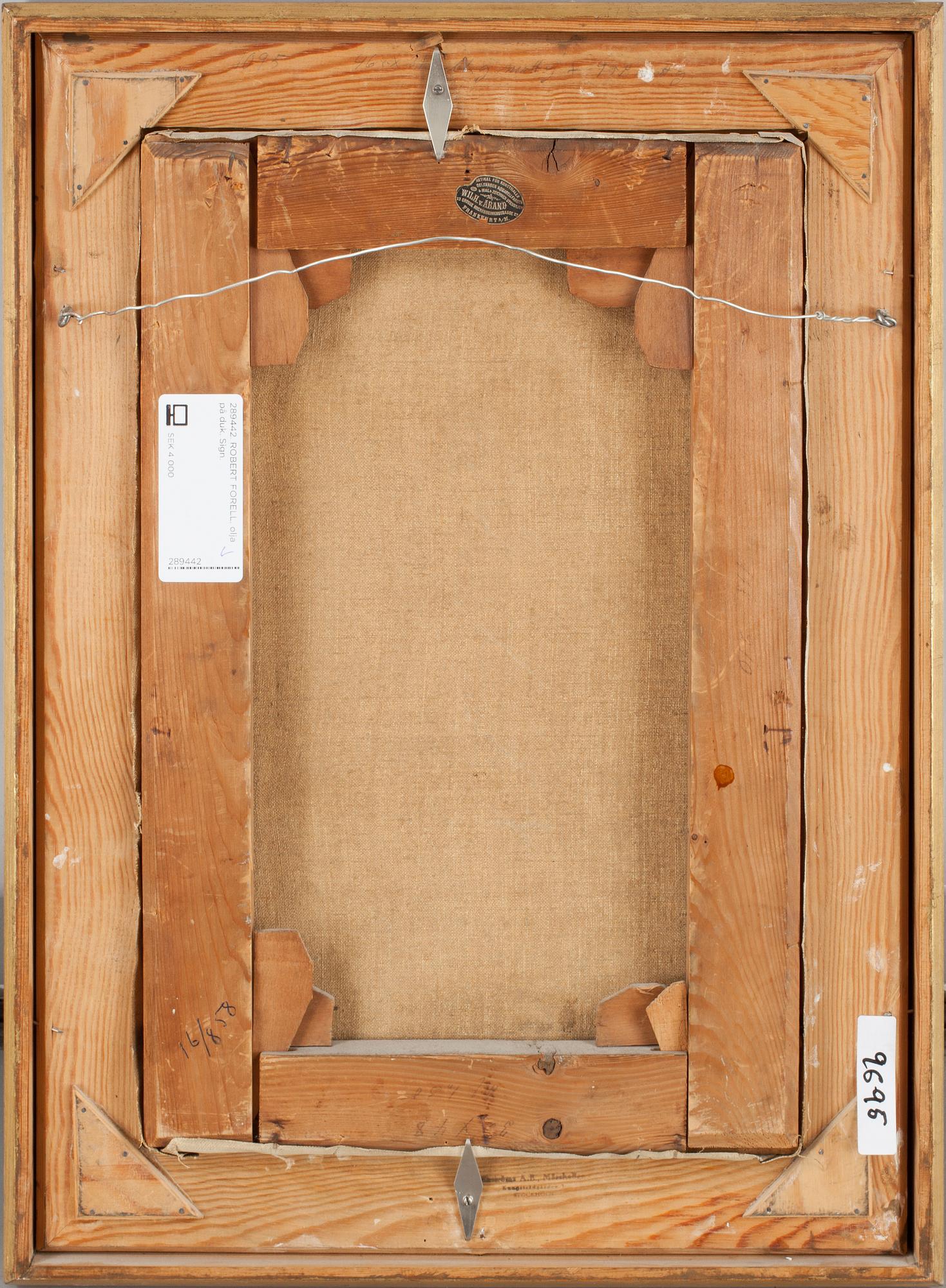 ROBERT FORELL, olja på duk. Sign.