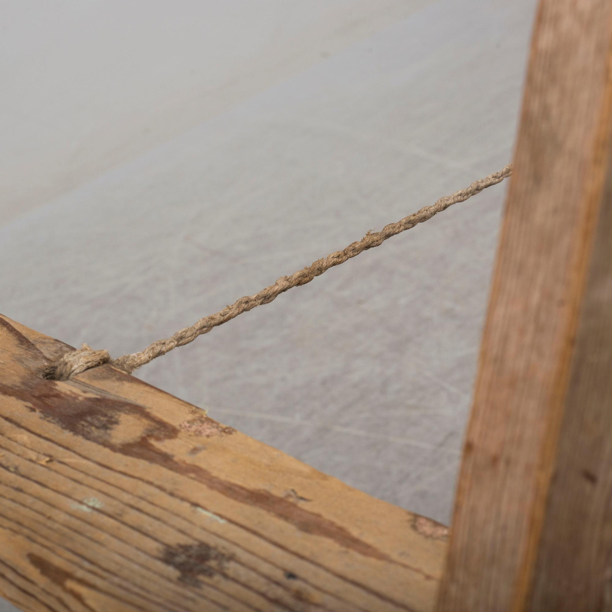 a 20th century wooden ladder.