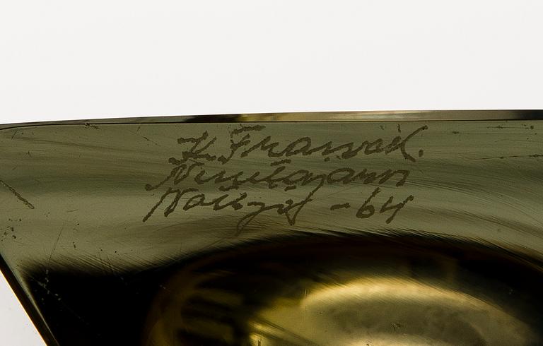 Kaj Franck, A set of six signed 'Prisma' vases.