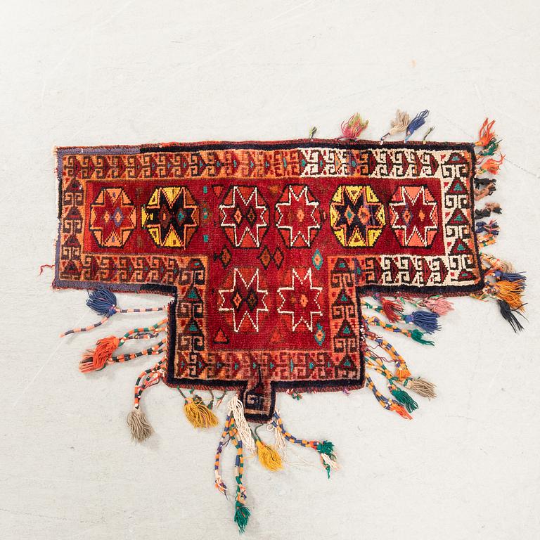 Saddle bag Bachtiari semi-antique approx. 58x89 cm (without tassels).