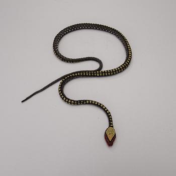 DEKORATIONSFÖREMÅL / HALSBAND, orm, 1900-talets första hälft.
