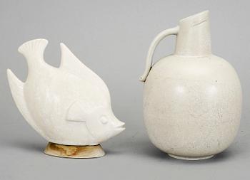 FIGURIN samt KRUS, Gunnar Nylund, Rörstrand, 1900-talets andra hälft.